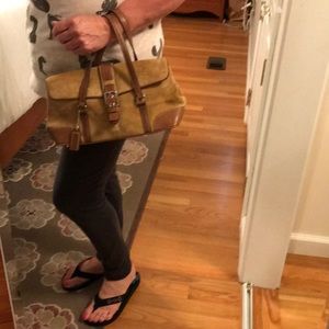 Coach suede handbag